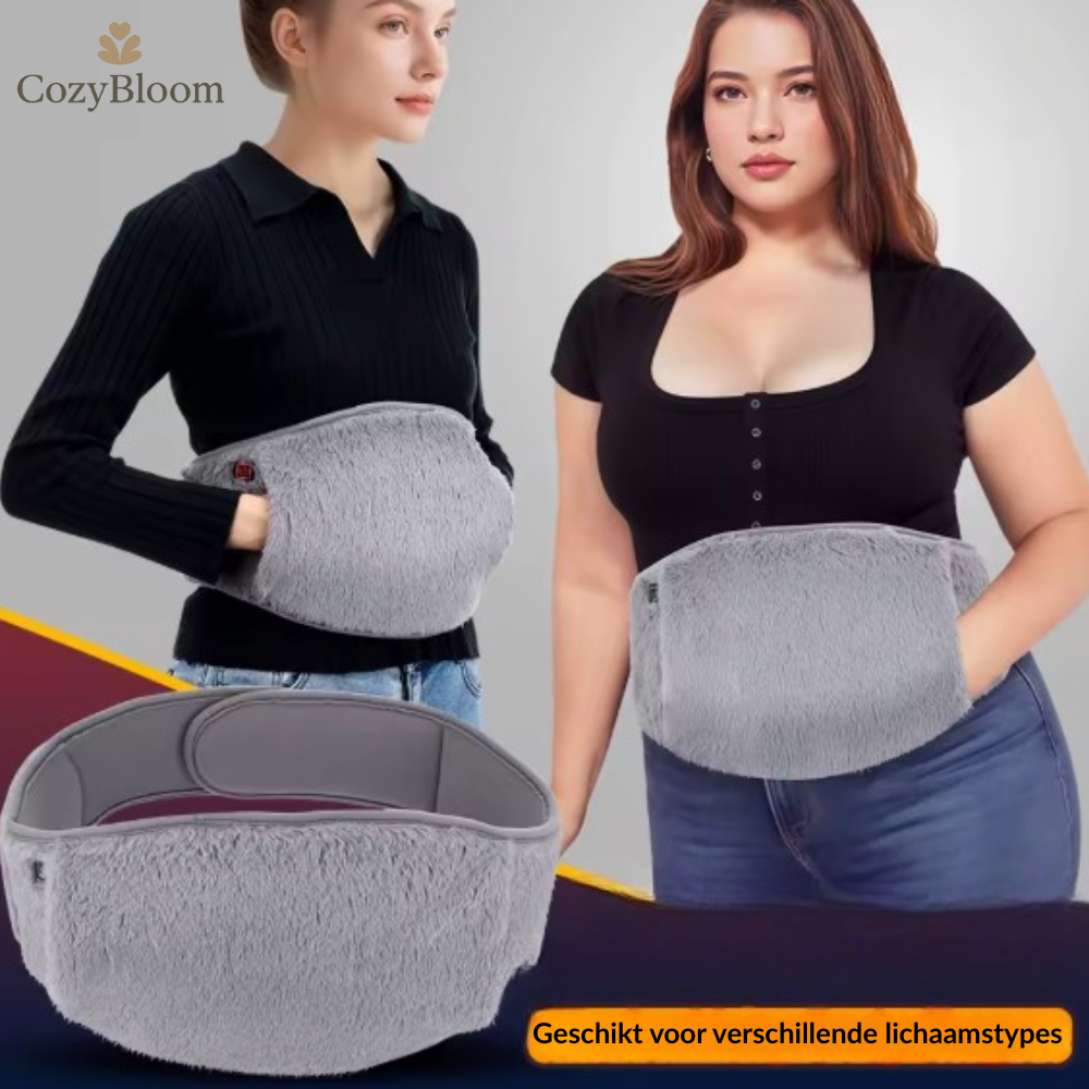 CozyBloom® WarmHug Pro™ – Elektrisch Verwarmingskussen voor Buikpijn, Menstruatiekrampen & Diepe Winterwarmte