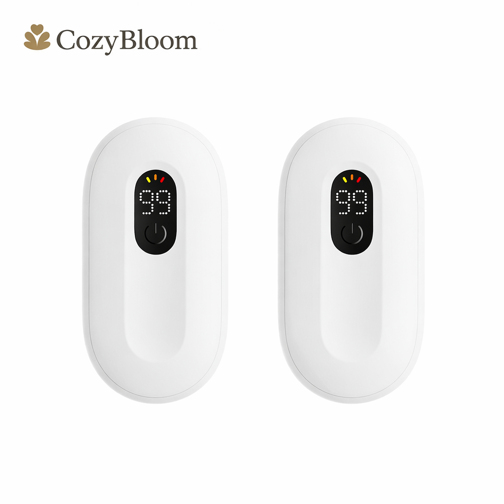 CozyBloom® HeatPods™ – 2-in-1 Oplaadbare Handwarmers| Directe Warmte voor Buiten, Werk & Wintercomfort