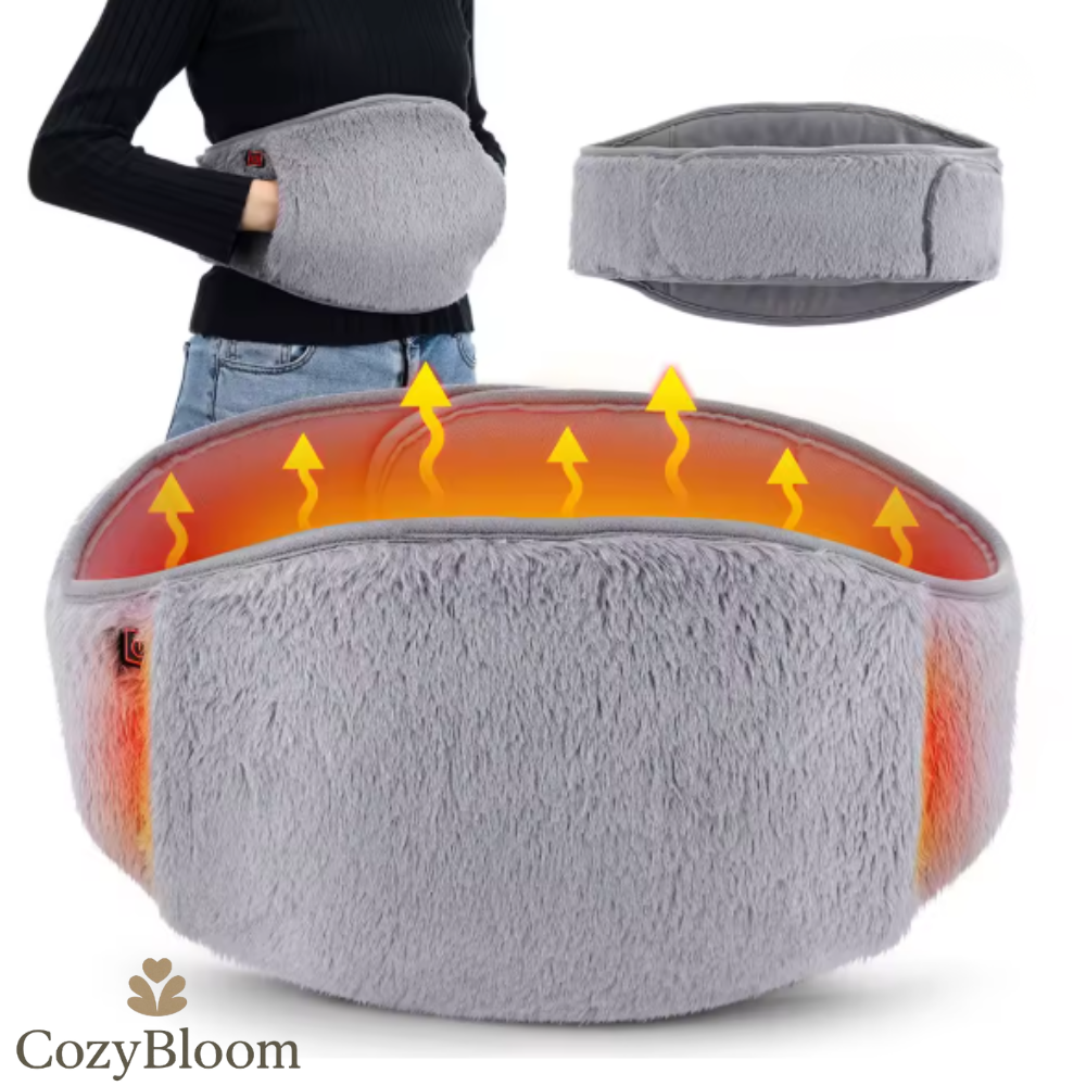 CozyBloom® WarmHug Pro™ – Elektrisch Verwarmingskussen voor Buikpijn, Menstruatiekrampen & Diepe Winterwarmte